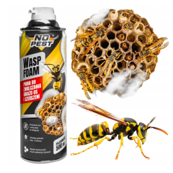 SCHAUM MITTEL PRÄPARAT GEGEN WESPEN HORNISSEN WESPENNESTER HORNISSENNESTER NO PEST 500ML